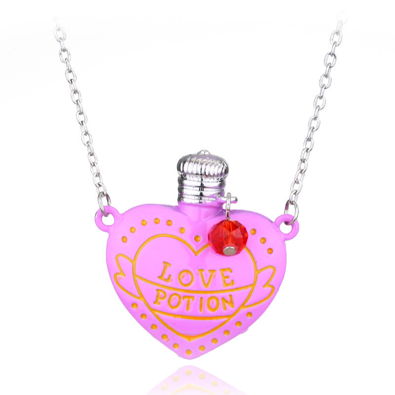 Fashion Necklace Love Poison Love Pill Bottle Pendant Valentines Day Gift