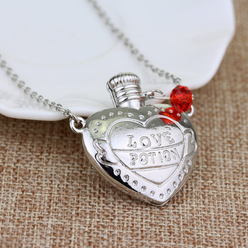 Fashion Necklace Love Poison Love Pill Bottle Pendant Valentines Day Gift